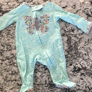 Newborn sleeper footie pajamas